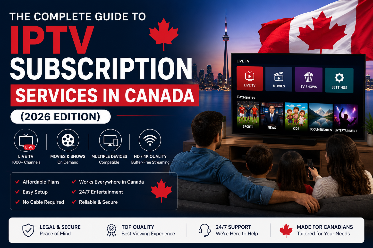 The Complete Guide to IPTV Subscription Services in Canada (2026 Edition)