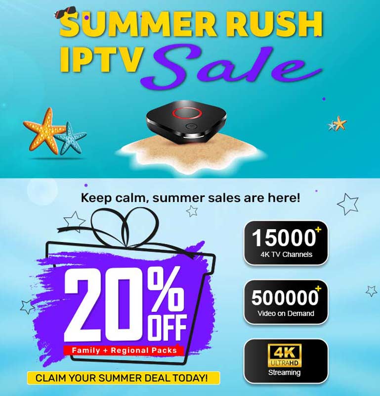 Summer Rush IPTV Sale
